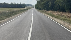 Завершается ремонт участка дороги из села Кочубеевского в хутор Андреевский