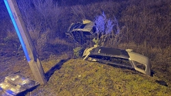 Водитель погиб, перевернувшись на машине на автодороге «Кавказ»