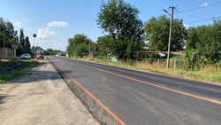 Участок региональной дороги в Кочубеевском округе обновляют по нацпроекту