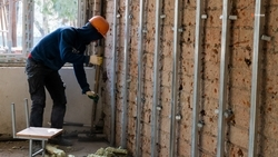 Реконструкция кочубеевского спорткомплекса выполнена на 30%