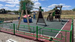 Детскую площадку построили в ауле Кочубеевского округа благодаря губернаторской программе