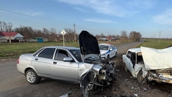 Два начинающих водителя столкнулись на перекрёстке в Кочубеевском округе